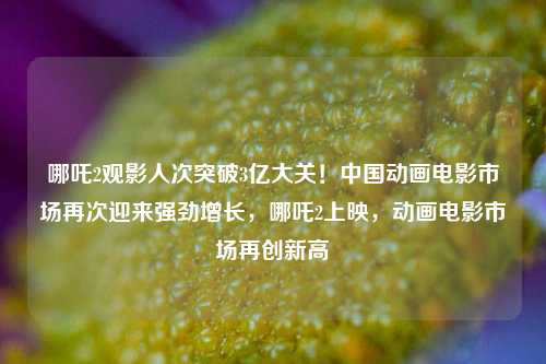 哪吒2观影人次突破3亿大关！中国动画电影市场再次迎来强劲增长，哪吒2上映，动画电影市场再创新高
