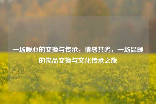 一场暖心的交换与传承，情感共鸣，一场温暖的物品交换与文化传承之旅