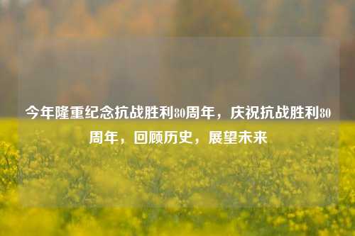 今年隆重纪念抗战胜利80周年，庆祝抗战胜利80周年，回顾历史，展望未来