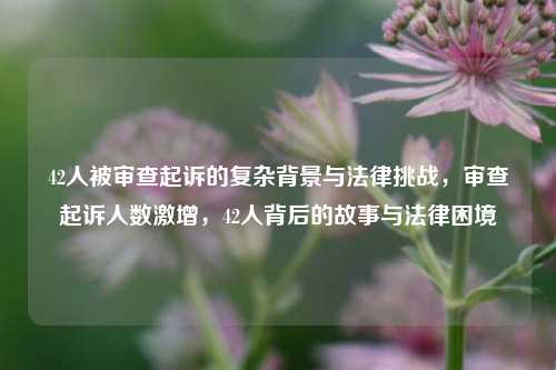 42人被审查起诉的复杂背景与法律挑战，审查起诉人数激增，42人背后的故事与法律困境