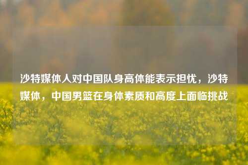 沙特媒体人对中国队身高体能表示担忧，沙特媒体，中国男篮在身体素质和高度上面临挑战