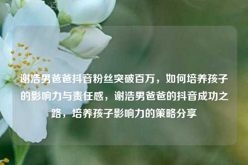 谢浩男爸爸抖音粉丝突破百万，如何培养孩子的影响力与责任感，谢浩男爸爸的抖音成功之路，培养孩子影响力的策略分享