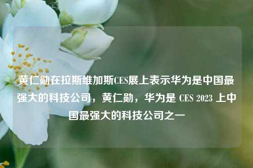 黄仁勋在拉斯维加斯CES展上表示华为是中国最强大的科技公司，黄仁勋，华为是 CES 2023 上中国最强大的科技公司之一