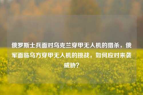 俄罗斯士兵面对乌克兰穿甲无人机的猎杀，俄军面临乌方穿甲无人机的挑战，如何应对来袭威胁？