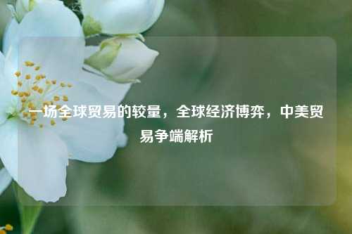 一场全球贸易的较量，全球经济博弈，中美贸易争端解析