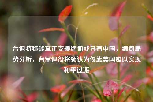台退将称能真正支援缅甸或只有中国，缅甸局势分析，台军退役将领认为仅靠美国难以实现和平过渡
