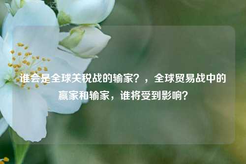 谁会是全球关税战的输家？，全球贸易战中的赢家和输家，谁将受到影响？