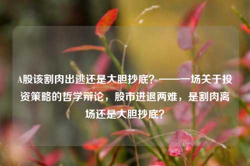 A股该割肉出逃还是大胆抄底？——一场关于投资策略的哲学辩论，股市进退两难，是割肉离场还是大胆抄底？