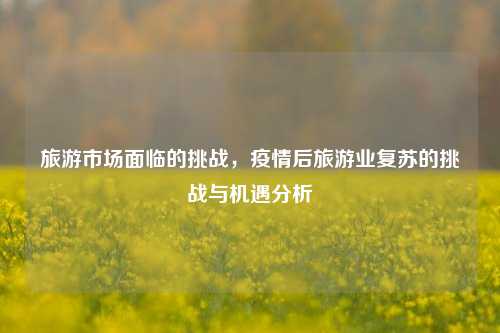 旅游市场面临的挑战，疫情后旅游业复苏的挑战与机遇分析