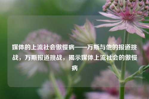 媒体的上流社会傲慢病——万斯与他的报道挑战，万斯报道挑战，揭示媒体上流社会的傲慢病