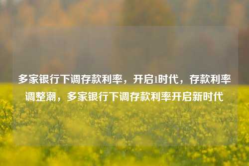 多家银行下调存款利率，开启1时代，存款利率调整潮，多家银行下调存款利率开启新时代