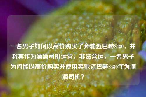 一名男子如何以高价购买了奔驰迈巴赫S480，并将其作为滴滴司机运营，非法营运，一名男子为何能以高价购买并使用奔驰迈巴赫S480作为滴滴司机？