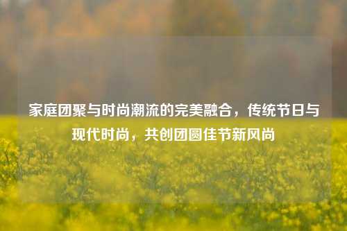 家庭团聚与时尚潮流的完美融合，传统节日与现代时尚，共创团圆佳节新风尚