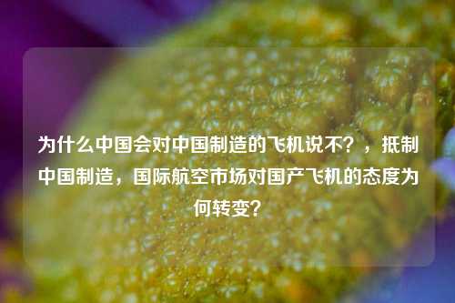 为什么中国会对中国制造的飞机说不？，抵制中国制造，国际航空市场对国产飞机的态度为何转变？