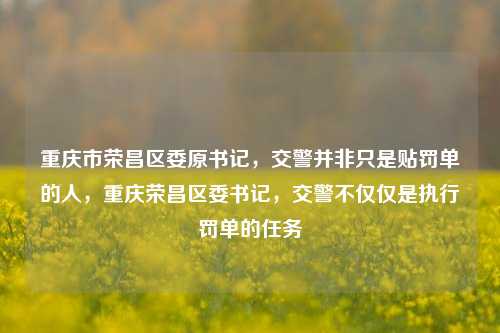 重庆市荣昌区委原书记，交警并非只是贴罚单的人，重庆荣昌区委书记，交警不仅仅是执行罚单的任务