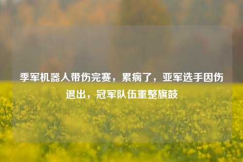 季军机器人带伤完赛，累瘸了，亚军选手因伤退出，冠军队伍重整旗鼓