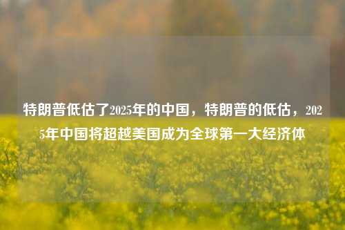 特朗普低估了2025年的中国，特朗普的低估，2025年中国将超越美国成为全球第一大经济体