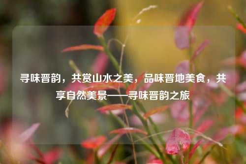 寻味晋韵，共赏山水之美，品味晋地美食，共享自然美景——寻味晋韵之旅