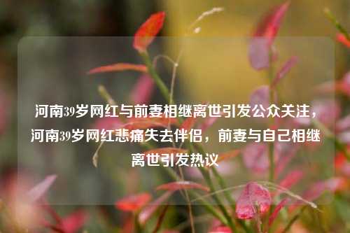 河南39岁网红与前妻相继离世引发公众关注，河南39岁网红悲痛失去伴侣，前妻与自己相继离世引发热议
