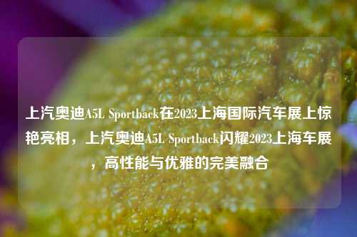 上汽奥迪A5L Sportback在2023上海国际汽车展上惊艳亮相，上汽奥迪A5L Sportback闪耀2023上海车展，高性能与优雅的完美融合