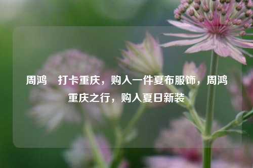 周鸿祎打卡重庆，购入一件夏布服饰，周鸿祎重庆之行，购入夏日新装