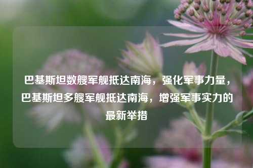 巴基斯坦数艘军舰抵达南海，强化军事力量，巴基斯坦多艘军舰抵达南海，增强军事实力的最新举措