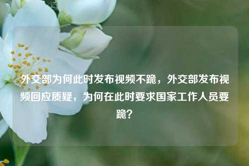 外交部为何此时发布视频不跪，外交部发布视频回应质疑，为何在此时要求国家工作人员要跪？