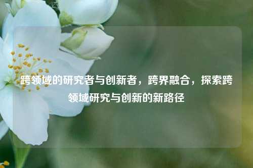 跨领域的研究者与创新者，跨界融合，探索跨领域研究与创新的新路径