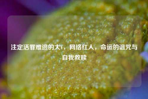 注定活罪难逃的大V，网络红人，命运的诅咒与自我救赎