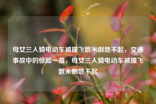母女三人骑电动车被撞飞数米倒地不起，交通事故中的惊险一幕，母女三人骑电动车被撞飞数米倒地不起