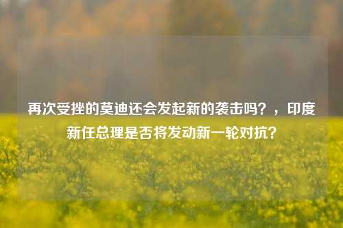 再次受挫的莫迪还会发起新的袭击吗？，印度新任总理是否将发动新一轮对抗？