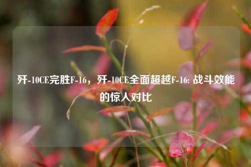 歼-10CE完胜F-16，歼-10CE全面超越F-16: 战斗效能的惊人对比