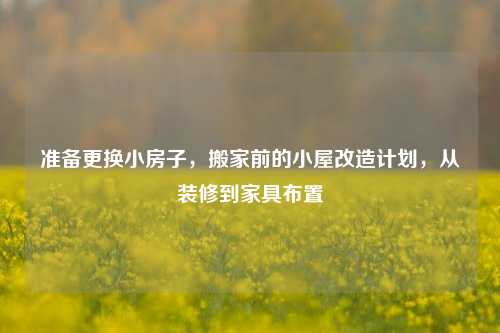 准备更换小房子，搬家前的小屋改造计划，从装修到家具布置