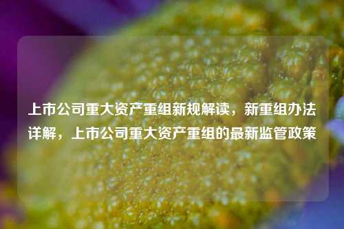 上市公司重大资产重组新规解读，新重组办法详解，上市公司重大资产重组的最新监管政策