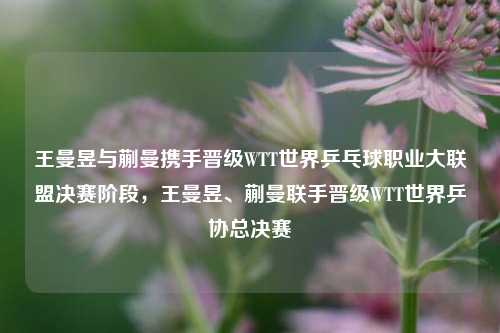 王曼昱与蒯曼携手晋级WTT世界乒乓球职业大联盟决赛阶段，王曼昱、蒯曼联手晋级WTT世界乒协总决赛