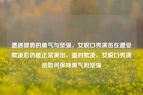 遭遇猥亵的勇气与坚强，女脱口秀演员在遭受欺凌后仍能正常演出，面对欺凌，女脱口秀演员如何保持勇气和坚强