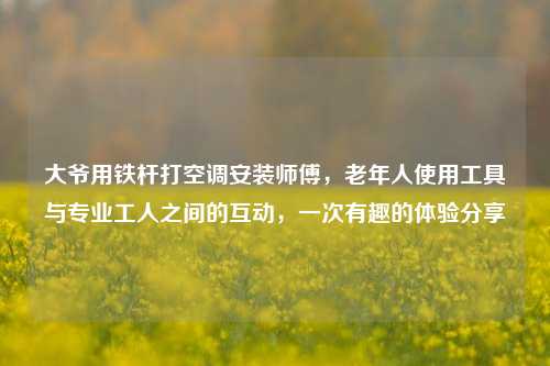 大爷用铁杆打空调安装师傅，老年人使用工具与专业工人之间的互动，一次有趣的体验分享