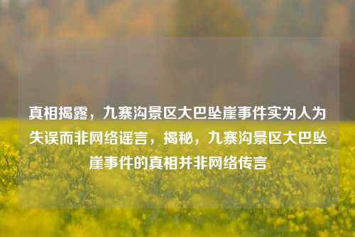 真相揭露，九寨沟景区大巴坠崖事件实为人为失误而非网络谣言，揭秘，九寨沟景区大巴坠崖事件的真相并非网络传言