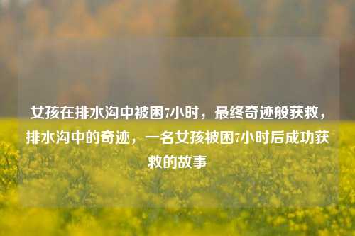 女孩在排水沟中被困7小时，最终奇迹般获救，排水沟中的奇迹，一名女孩被困7小时后成功获救的故事