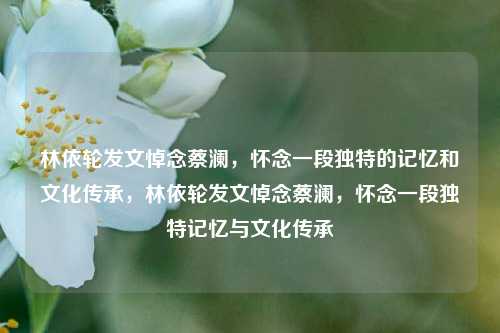 林依轮发文悼念蔡澜，怀念一段独特的记忆和文化传承，林依轮发文悼念蔡澜，怀念一段独特记忆与文化传承