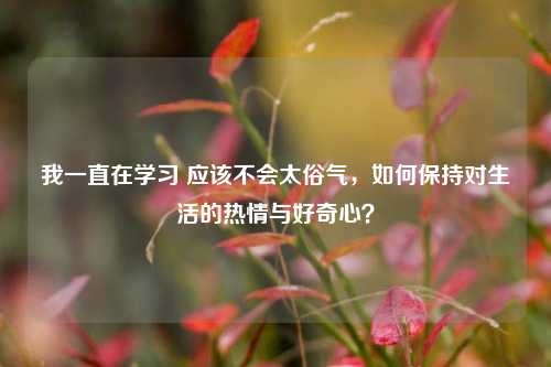我一直在学习 应该不会太俗气，如何保持对生活的热情与好奇心？