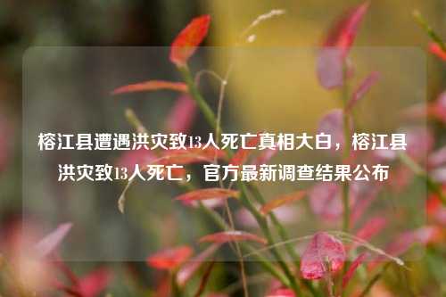 榕江县遭遇洪灾致13人死亡真相大白，榕江县洪灾致13人死亡，官方最新调查结果公布