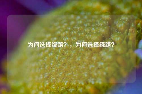 为何选择绕路？，为何选择绕路？
