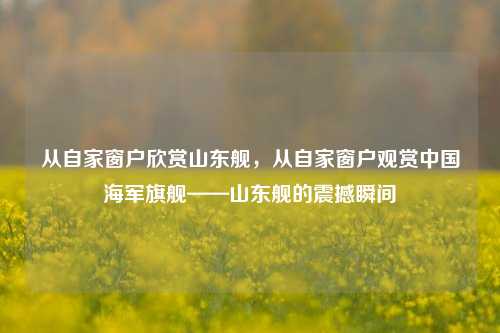 从自家窗户欣赏山东舰，从自家窗户观赏中国海军旗舰——山东舰的震撼瞬间