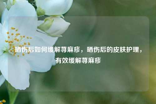 晒伤后如何缓解荨麻疹，晒伤后的皮肤护理，有效缓解荨麻疹