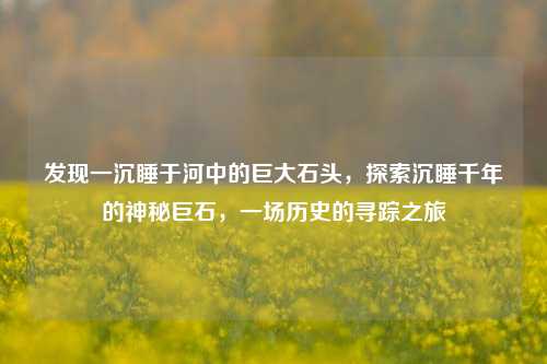 发现一沉睡于河中的巨大石头，探索沉睡千年的神秘巨石，一场历史的寻踪之旅