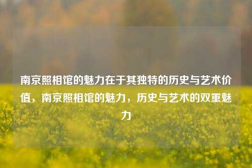 南京照相馆的魅力在于其独特的历史与艺术价值，南京照相馆的魅力，历史与艺术的双重魅力