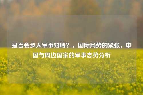 是否会步入军事对峙？，国际局势的紧张，中国与周边国家的军事态势分析