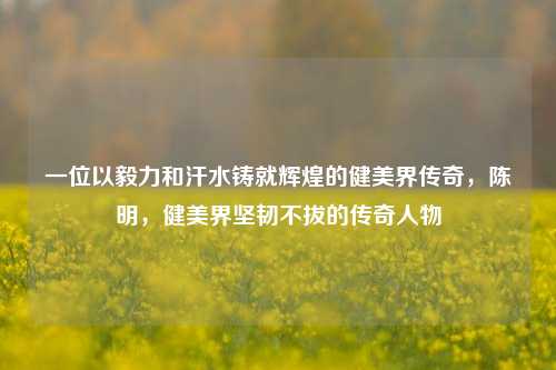 一位以毅力和汗水铸就辉煌的健美界传奇，陈明，健美界坚韧不拔的传奇人物