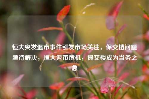 恒大突发退市事件引发市场关注，保交楼问题亟待解决，恒大退市危机，保交楼成为当务之急